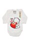 Unisex My Heart Beats with Mom and Dad Printed Long Sleeve Bodysuit