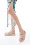 1187 Beige Wedge Heel Rubber Helmet Women's Sandals - 2