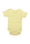 Unisex Yellow Short Sleeve Bodysuit