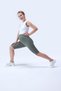 364 Green Color Corded Fabric Shaping / Sculpting and Extra Flexible Effective High Waist Maternity Leggings - 5