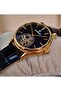 Gold Black Automatic Men's Wristwatch - 5