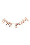 Rose Gold Happy Birthday Banner