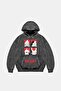 Bad Girls Printed Oversize Unisex Washable Black Hoodie