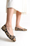 Mary Women's Casual Round Toe Ballerina Leopard Print Ballet Flats - 3