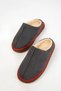 Women's Fur-Lined Straw Strip Detailed Suede House Slippers Bohça Dowry Slippers - 4