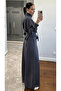 Anthracite Belted Trousers with Pencil Suit - 7278 - 5