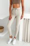 Women's Stone Color Super Skinny Fit Dark Thread Detailed Stretchy Lycra High Waist Jean Denim Pan Jenni̇e-2008 - 3