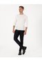 Cycling Collar Slim Fit 50% Cotton 50% Acrylic Knitwear Sweater - 2