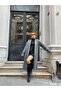 Premium Fleece Lined Maxi Long Winter Batwing Sleeve Knit Cardigan - 2