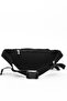 Unisex Black Clinker Fabric Black Color Water Resistant Adjustable Waist and Shoulder Bag - 6