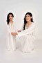 Kids Jalabiya – White Rayon Maxi with Full Loose Sleeves and Embroidery Detailing - 7