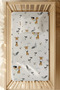 100% Cotton Ranforce Fitted Sheet Set - Animal Pattern Park Bed with Flying Balloons 70X120 35X45