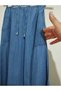 Superior Quality, Plus Size, Elastic Waist, A-Line, Sports, 100% Cotton Denim Skirt - 5