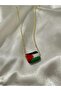 Handmade Murano Glass Palestine Flag Pendant