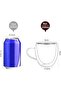 2 double glass cups for coffee and Nescafe - 4
