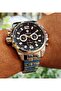 Silver Black Steel Men's Wristwatch - 5