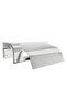 F1 Series Chrome Stainless Lid Toilet Paper Holder and Robe Bathroom Set - 3