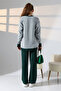 V-Neck Buttoned Cardigan and Pants Knitwear Set - 5