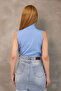 Sleeveless Turtleneck Knitwear Blouse - 4