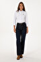 Women's White Long Sleeve Basic Shirt 50308043-VR013 - 4