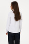 Women's White Long Sleeve Basic Shirt 50308043-VR013 - 5
