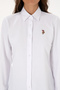 Women's White Long Sleeve Basic Shirt 50308043-VR013 - 6