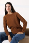 Crew Neck Motif Embroidered Knitwear Sweater - 3