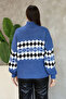Turtleneck Patterned Knitwear Sweater - 4