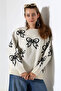 Bow Patterned Knitwear Sweater - 2