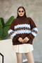 Turtleneck Patterned Knitwear Sweater - 3