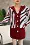 Patterned Button Detailed Knitted Cardigan - 2