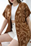 Half Sleeve Patterned Knitwear Cardigan - 2