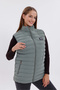 Women's Mint Green Nova Fabric Puffer Vest - 4