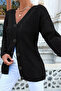 Women's V-Neck Soft Textured Buttoned Knitwear Cardigan - 2