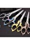 Large Size Promise Engagement Scissors, Ribbon Opening Special Occasion Ceremony Sewing Embroidery Scissors Copper - 2