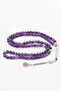 Natural Amethyst Stone 99 Prayer Beads with Metal Tassel 6mm Sphere Cut 902273 - 4