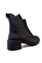 11032-1 Women's Genuine Leather Buckle and Rubber Detailed Zippered Boots - 4