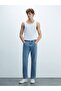 Lıoren Straight Leg Mid Waist Jean Trousers