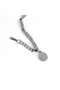 Gs Striped Stainless Steel Adjustable Unisex Chain Bracelet with Extension Chain Silver Color - 6