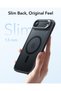 Apple iPhone 17 Air Classic Hybrid Magsafe Case with Stand - Camera Control Button - Transparent Black - 6