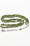 Natural Jade Stone 99-Bead Rosary with Metal Tassel 6mm Sphere Cut 902274 - 5