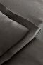 Weena Gray Double Crepe Duvet Cover and Jacquard Pique Set - 7
