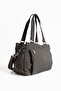 Multi-Pocket Women's Shoulder Bag Medium Size Casual Hv7001 Dark Gray - 2