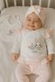 5 Piece 100% Cotton Baby Girl Hospital Release Bodysuit Set / Newborn Birth Gift (Boxed) - 2