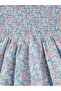 Girls Blue Floral A-Line Dress - 6