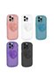 iPhone 13 Pro Max Compatible Camera Protected Pop Socket Colorful Omsy Ofro Case-Yellow - 3