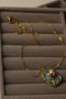 Kadın Çelik Gold Kolye - 4