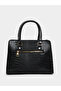 Solid Dual Handles Handbag with Purse Set - 2