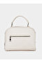 Solid Handbag with Adjustable Strap - 3