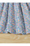 Girls Blue Floral A-Line Dress - 7